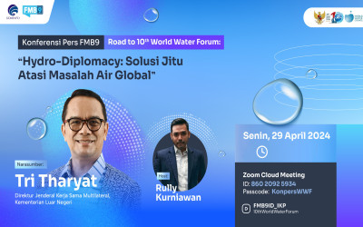 Konferensi Pers World Water Forum "Hydro-Diplomacy: Solusi Jitu Atasi Masalah Air Global"
