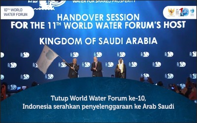 Tutup World Water Forum ke-10, Indonesia Serahkan Penyelenggaraan ke Arab Saudi
