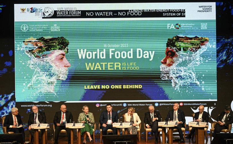 [10TH WORLD WATER FORUM PRESS RELEASE] In Lead-up to Closing Ceremony, the 10th World Water Forum Discusses Climate Change Impact on Agriculture